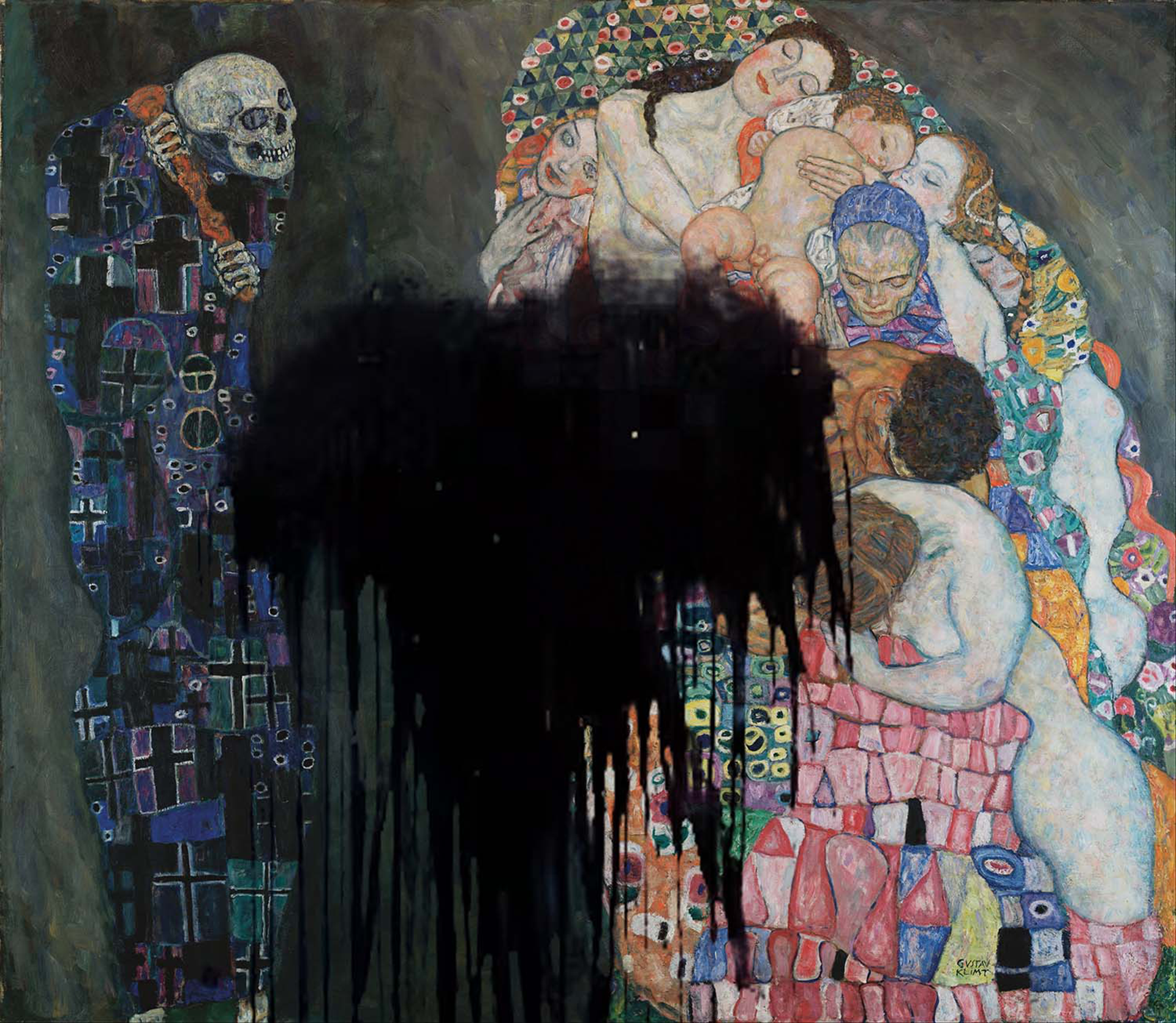 Fossil fuels on Klimt's Death and Life
