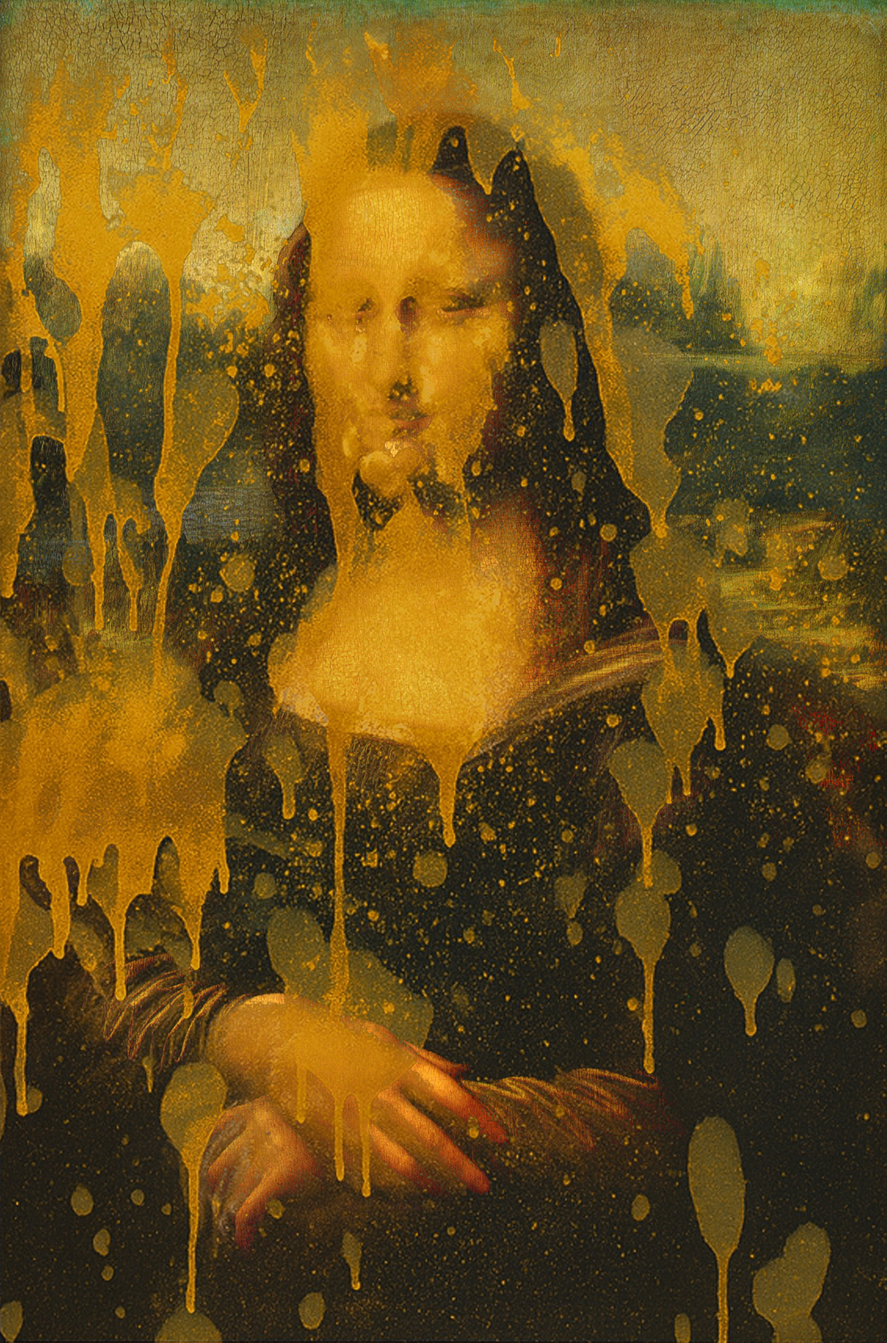 Pumpkin soup on Leonardo da Vinci's La Gioconda