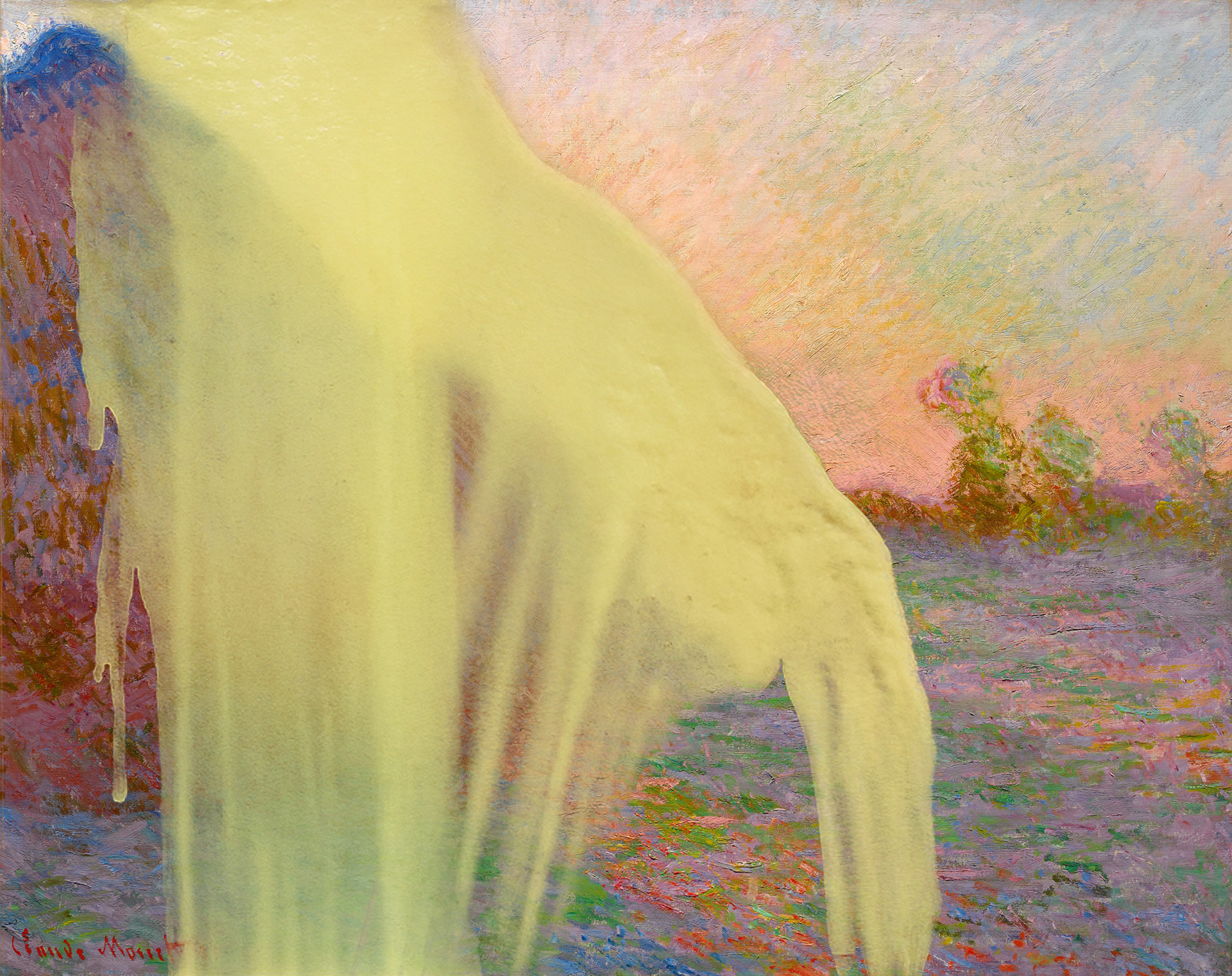 Mashed potatoes on Monet's Les Meules